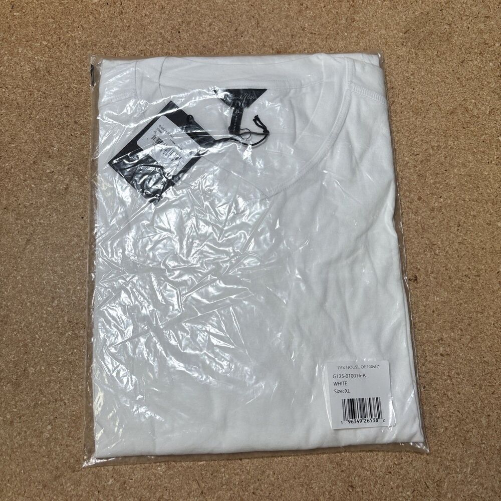 NWT Good Man Brand Men's Long Sleeve Premium Jersey Hi Vee Tee Size XL White I2